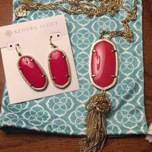 Kendra Scott Rayne Necklace and Elle earrings set